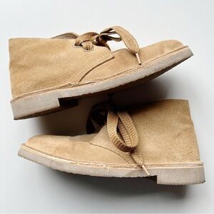 Eric Michael Women’s Genuine Suede Leather Compton High Top Shoes Sand Size 37